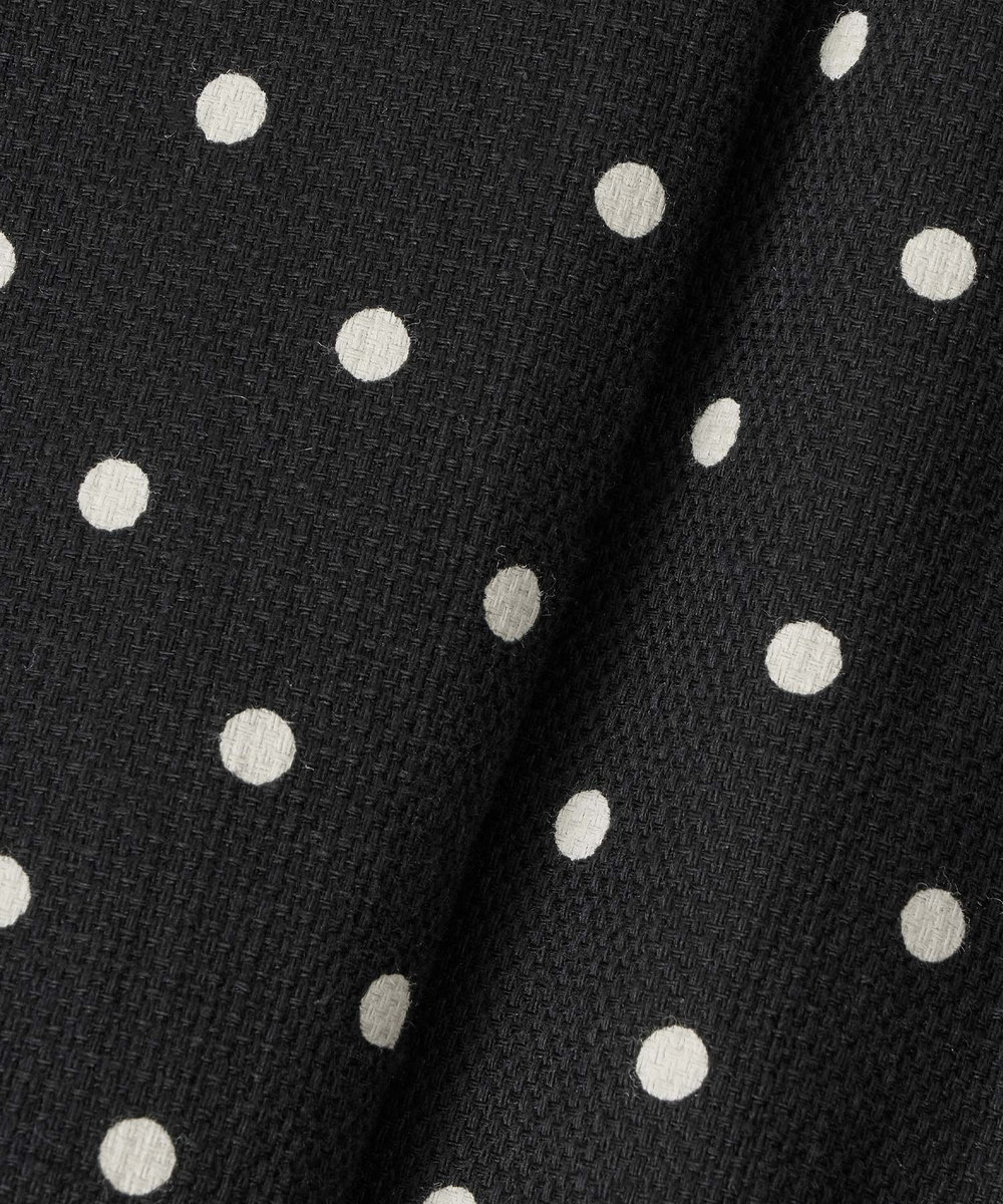 LOULOU WILLOUGHBY 【LOULOU WILLOUGHBY】リネン混ドットワイドパンツ ブラック系 (98)