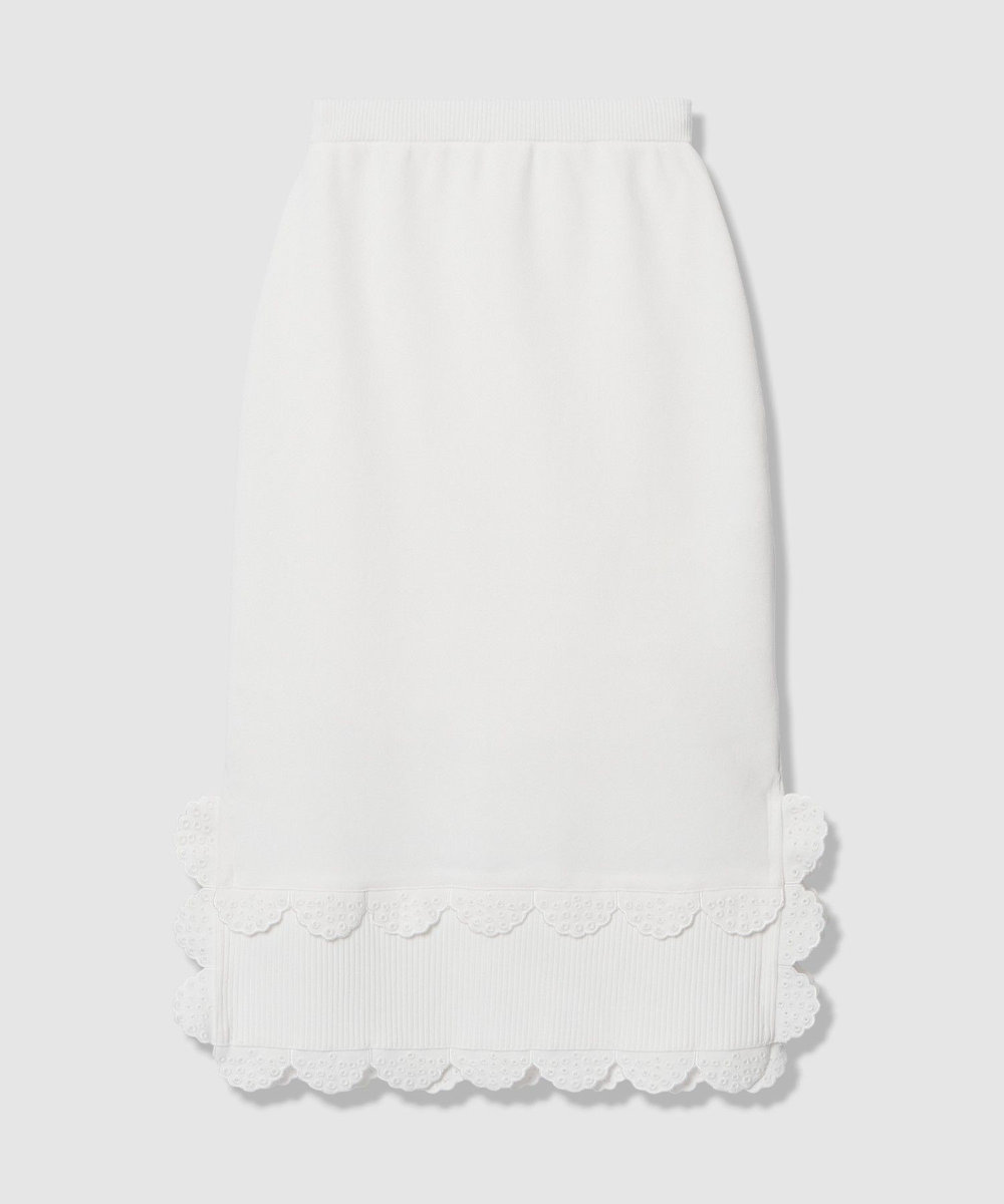 LOULOU WILLOUGHBY 【LOULOU WILLOUGHBY】パンチングスカラスカート オフホワイト (02)