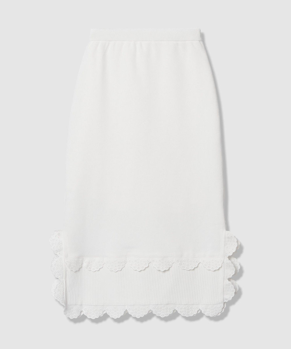 LOULOU WILLOUGHBY 【LOULOU WILLOUGHBY】パンチングスカラスカート オフホワイト (02)