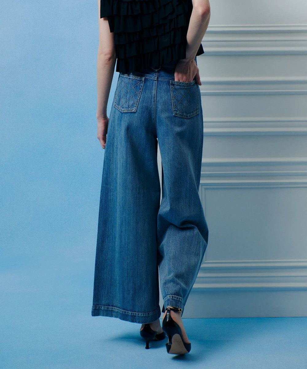 LOULOU WILLOUGHBY ◇デニムバギーパンツ ブルー (61)