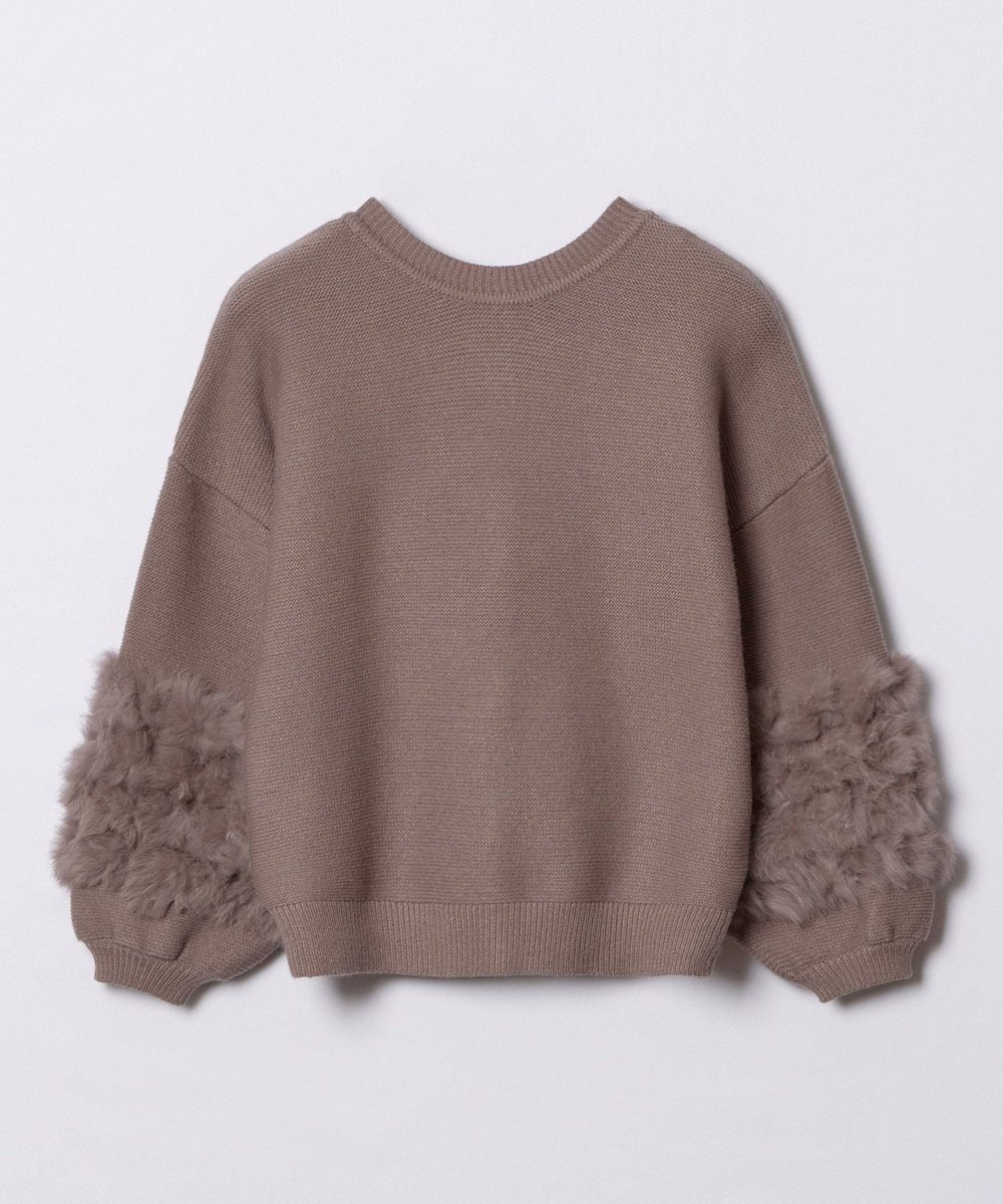 allureville ラビットカフクレイジー釦2WAYプルオーバー タン (18)