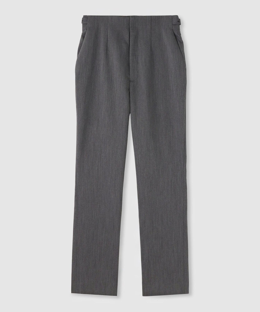【23年AW】LOULOU WILLOUGHBY【定価:28,600円】パンツ ダブルクロスタイトストレートパンツ｜LOULOU WILLOUGHBY OFFICIAL