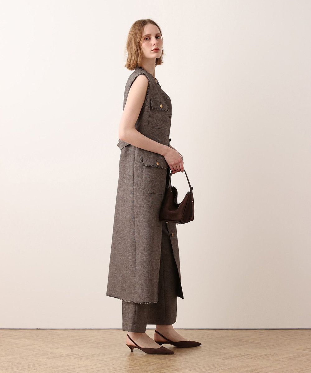 allureville PLUM MIX フリンジワンピース ブラウン系 (88)