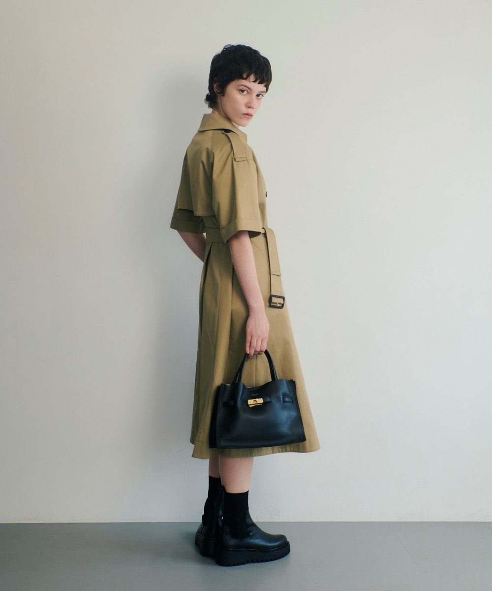 allureville ハーフスリーブトレンチ カーキ (76)