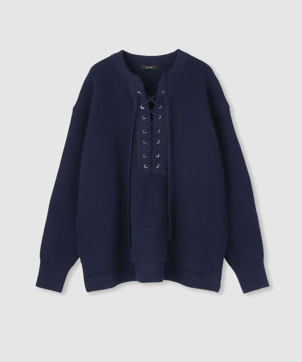 レースアップバルキープルオーバー|allureville OFFICIAL SITE