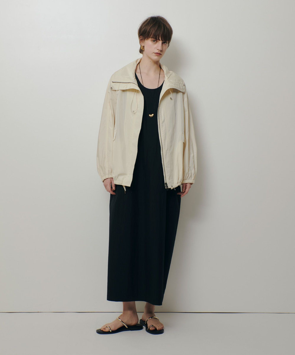 allureville 【ATELIER Line】メモリータフタスタンドカラーブルゾン オフホワイト (02)