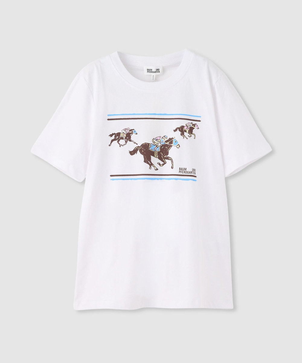 buying 【BAUM UND PFERDGARTEN(バウムアンドヘルガーデン)】JAWO T-SHIRT ホワイト (01)