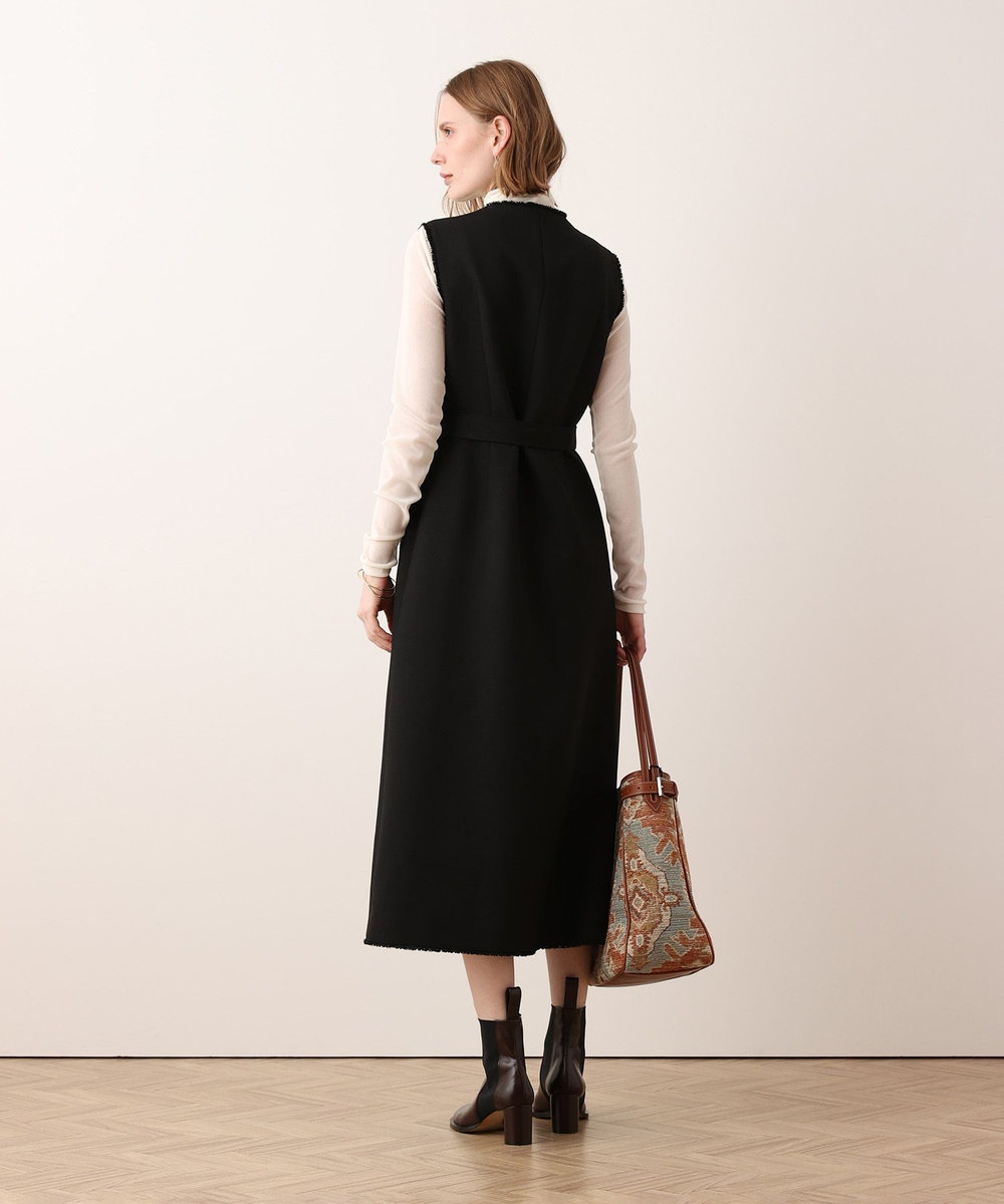 allureville PLUM MIX フリンジワンピース ブラック (95)