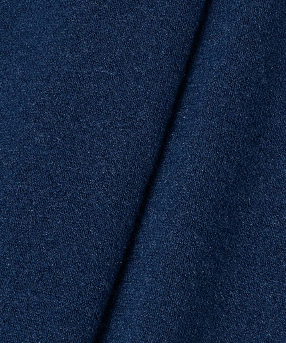 allureville ウールスムース2WAYネックプルオーバー ネイビー (65)