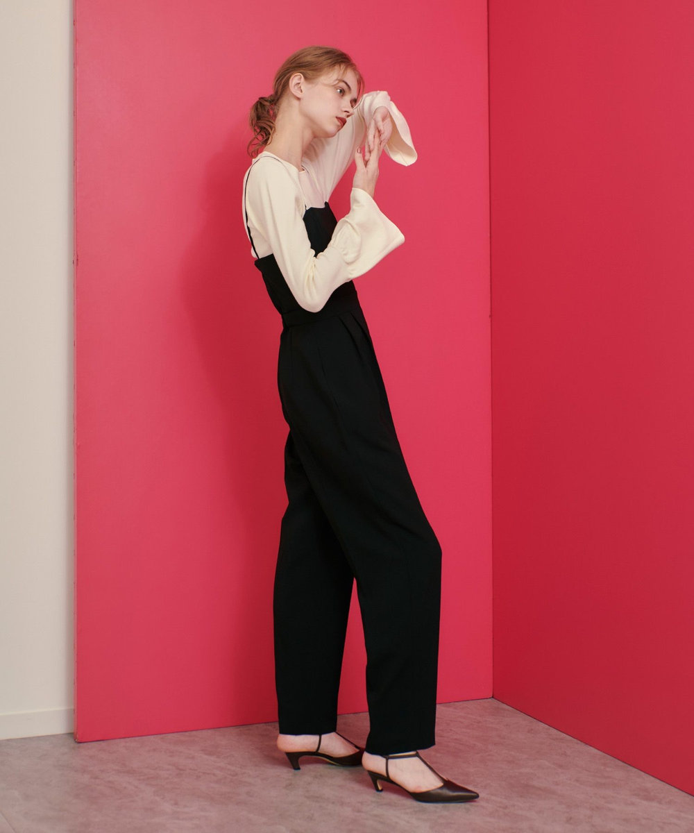 LOULOU WILLOUGHBY 【LOULOU WILLOUGHBY】ビスチェオールインワン ブラック (95)