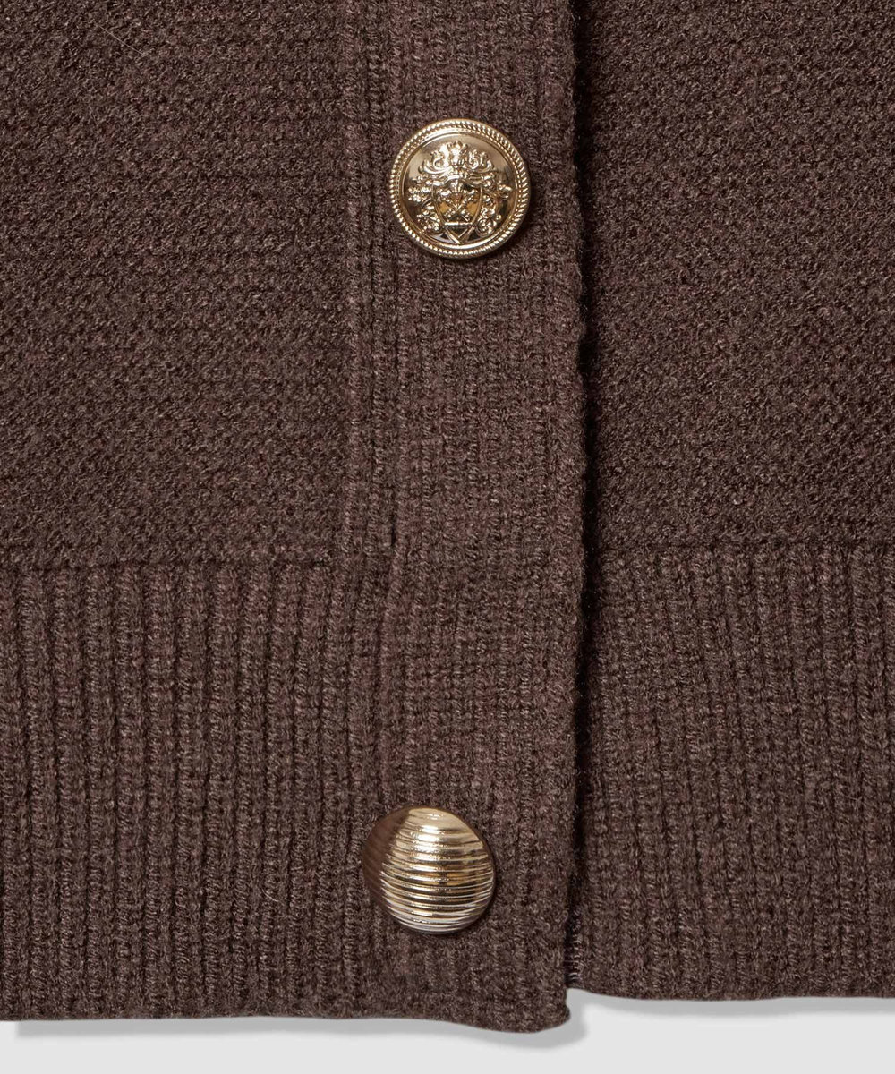 allureville ラビットカフクレイジー釦2WAYプルオーバー ブラウン (81)