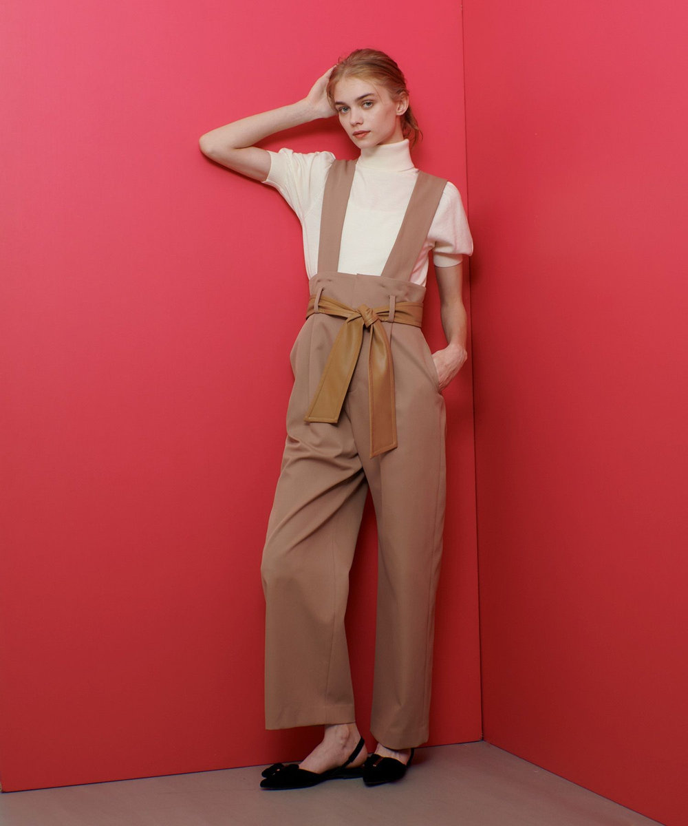 LOULOU WILLOUGHBY 【LOULOU WILLOUGHBY】ジャンパーワイドパンツ キャメル (84)