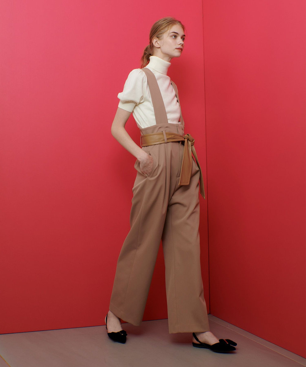 LOULOU WILLOUGHBY 【LOULOU WILLOUGHBY】ジャンパーワイドパンツ キャメル (84)