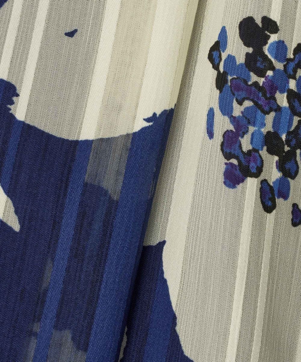 allureville WEB ルミネ別注 シアーヨウリュウワンピース ブルー系 (68)