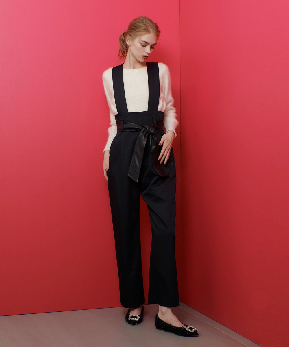 LOULOU WILLOUGHBY 【LOULOU WILLOUGHBY】2WAY V プルオーバー オフホワイト (02)