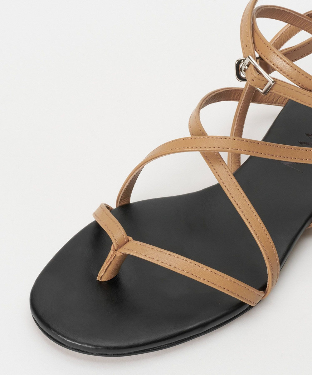 buying 【HEWN (ヒューン)】THONG LACE-UP SANDAL キャメル (84)