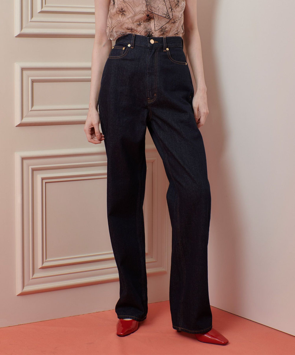 LOULOU WILLOUGHBY】ボーイフレンドデニムパンツ|allureville OFFICIAL