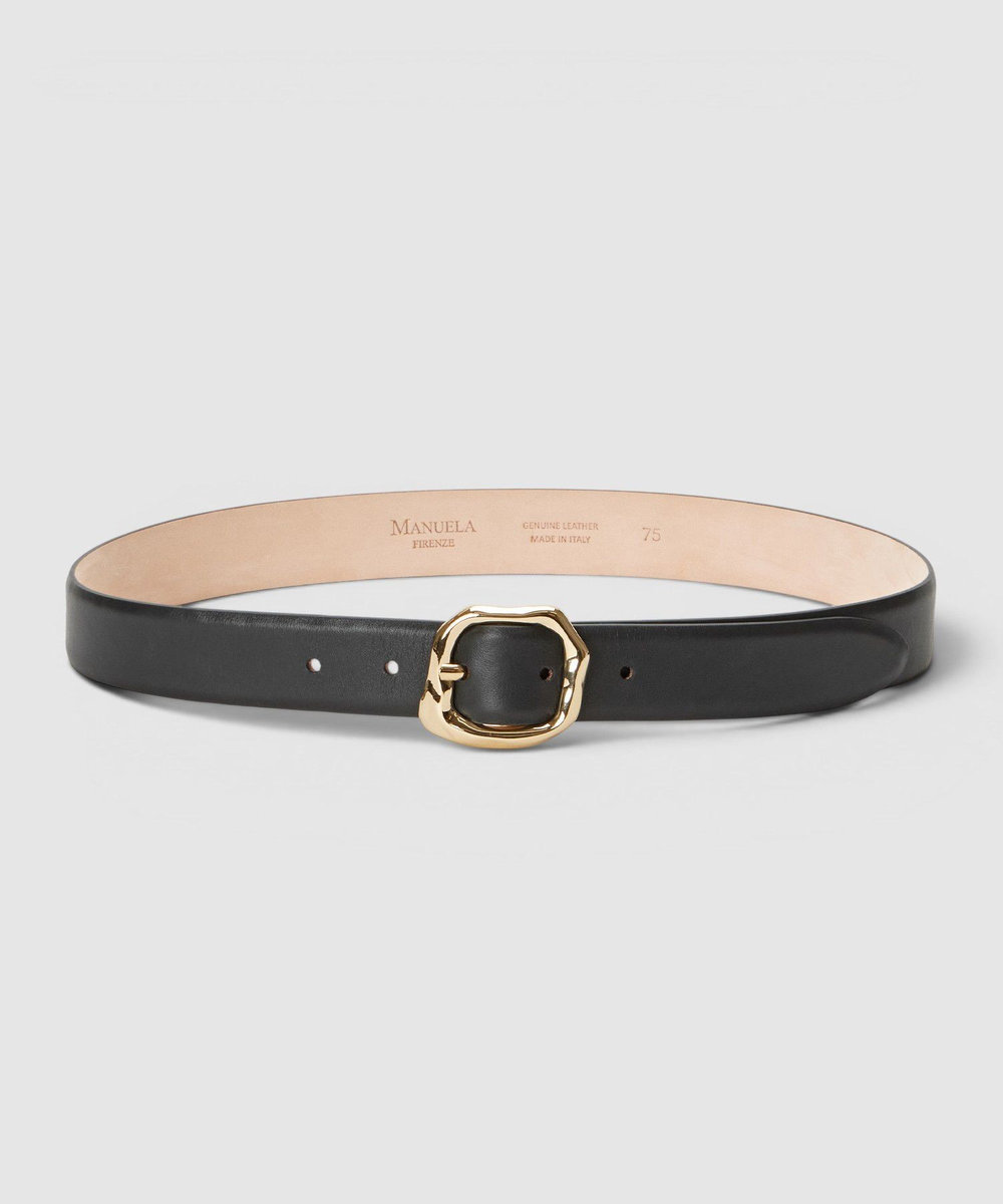 MANUELA FIRENZE(マニュエラ フィレンツェ)】SQUARE BUCKLE BELT