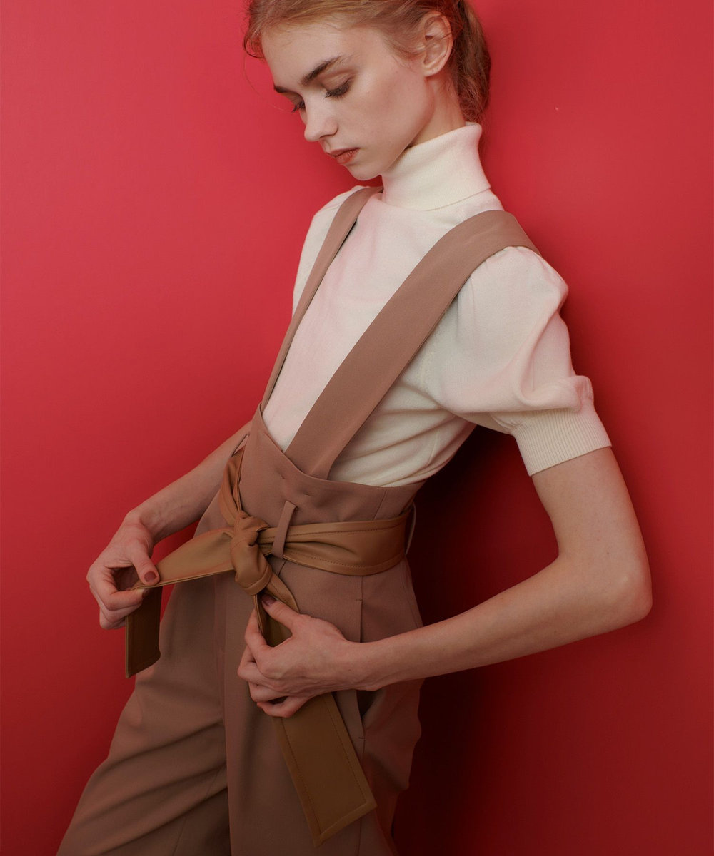 LOULOU WILLOUGHBY 【LOULOU WILLOUGHBY】ジャンパーワイドパンツ キャメル (84)