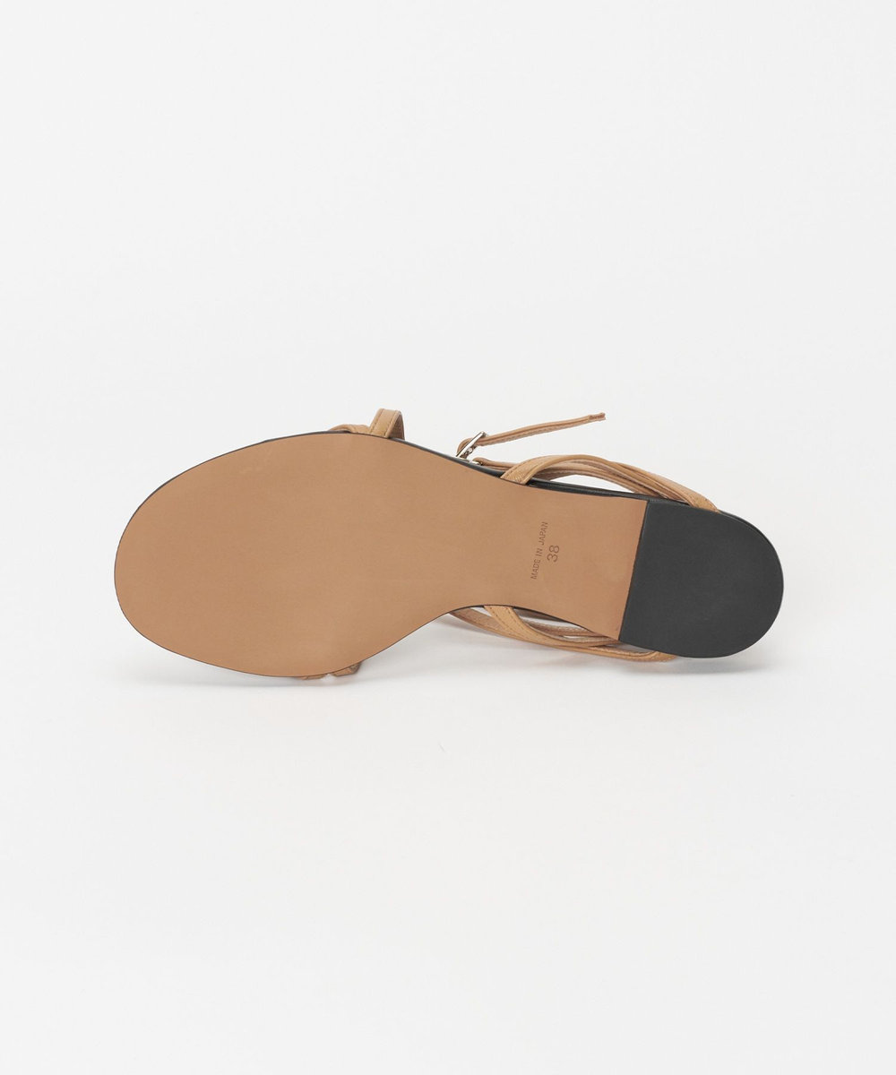 buying 【HEWN (ヒューン)】THONG LACE-UP SANDAL キャメル (84)