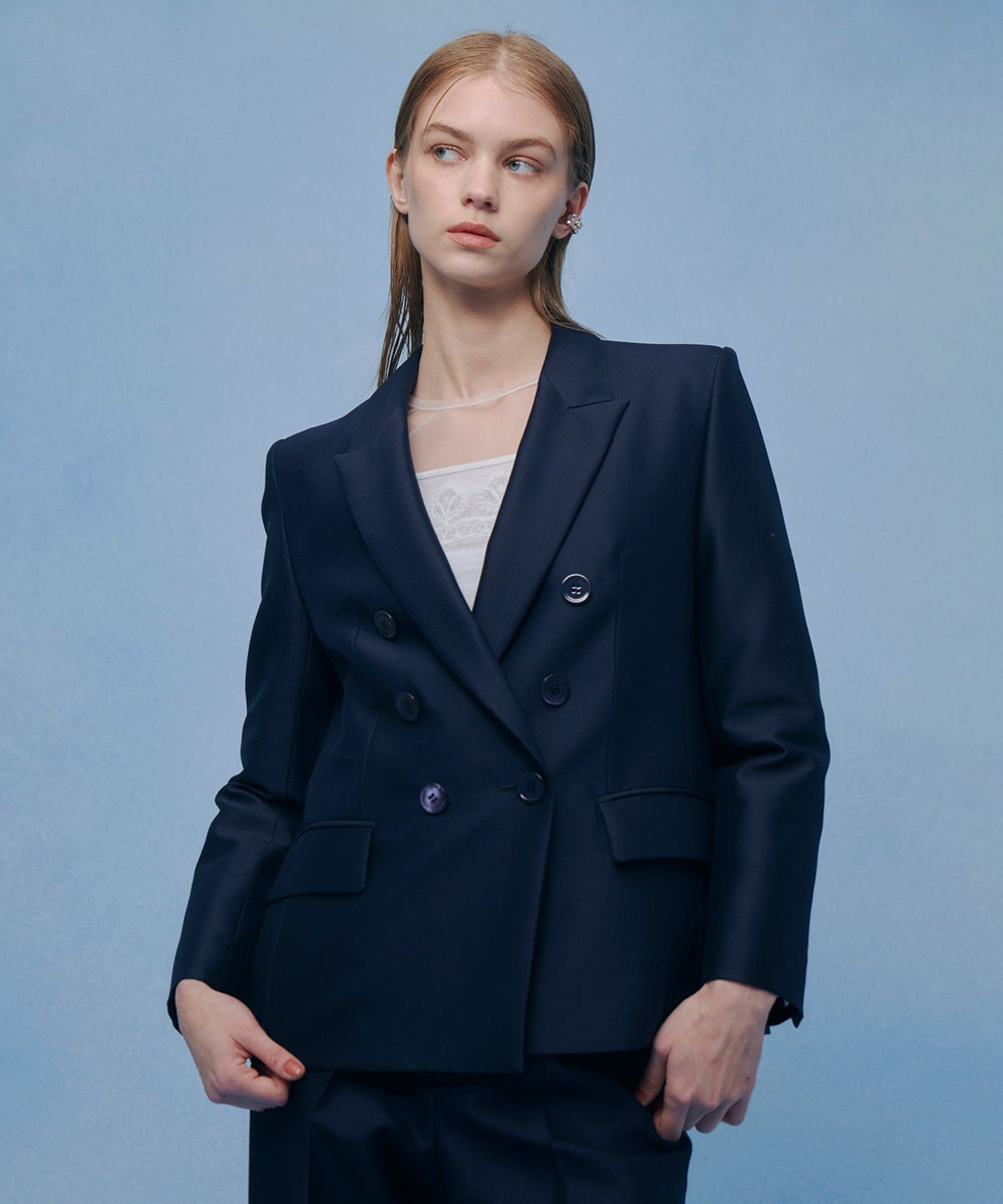 BABYLONE ウールシルクダブルジャケット BABYLONE ウールシルクダブルジャケット BABYLONE（バビロン）の