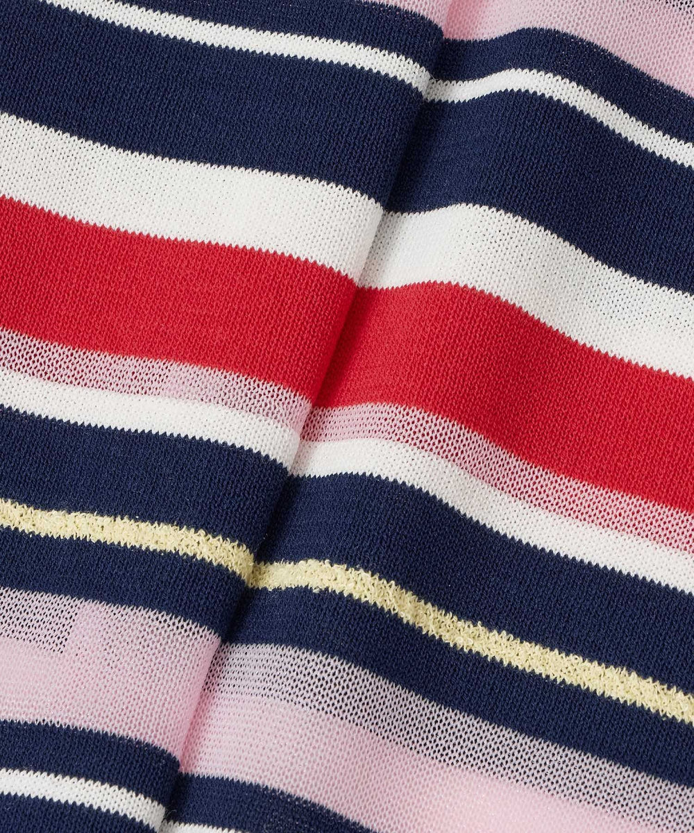 allureville 異素材ＭＩＸマルチボーダープルオーバー レッド系 (46)