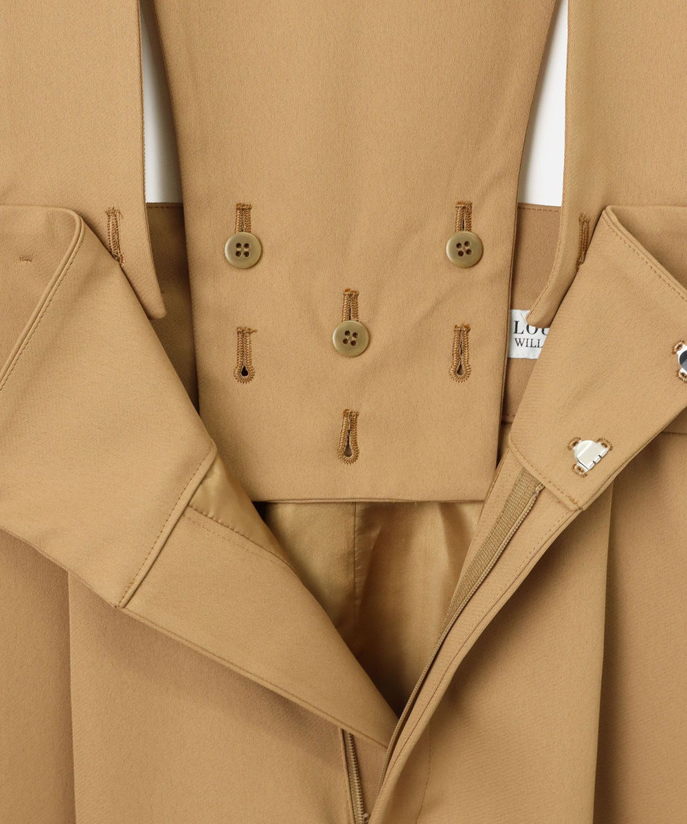 LOULOU WILLOUGHBY 【LOULOU WILLOUGHBY】ジャンパーワイドパンツ キャメル (84)