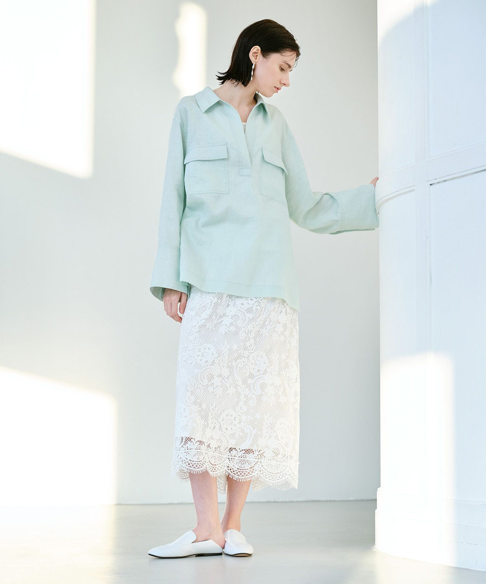 allureville SLIPPER FLAT ホワイト (01)