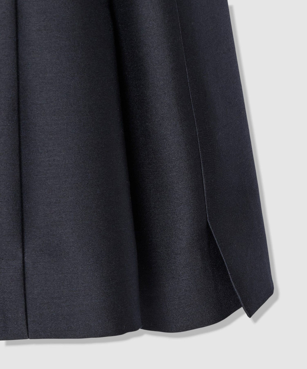 LOULOU WILLOUGHBY 【LOULOU WILLOUGHBY】シルクウールツイルダブルジャケット ネイビー (65)