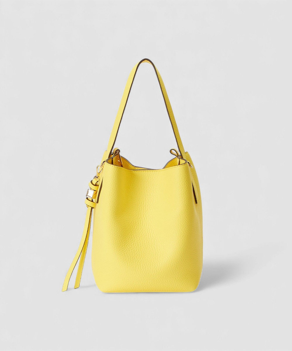 allureville ミニスクエアハンドバッグ ライトイエロー (25)