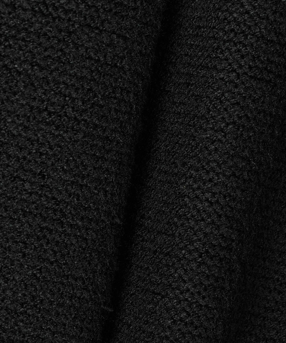 allureville ラビットカフクレイジー釦2WAYプルオーバー ブラック (95)