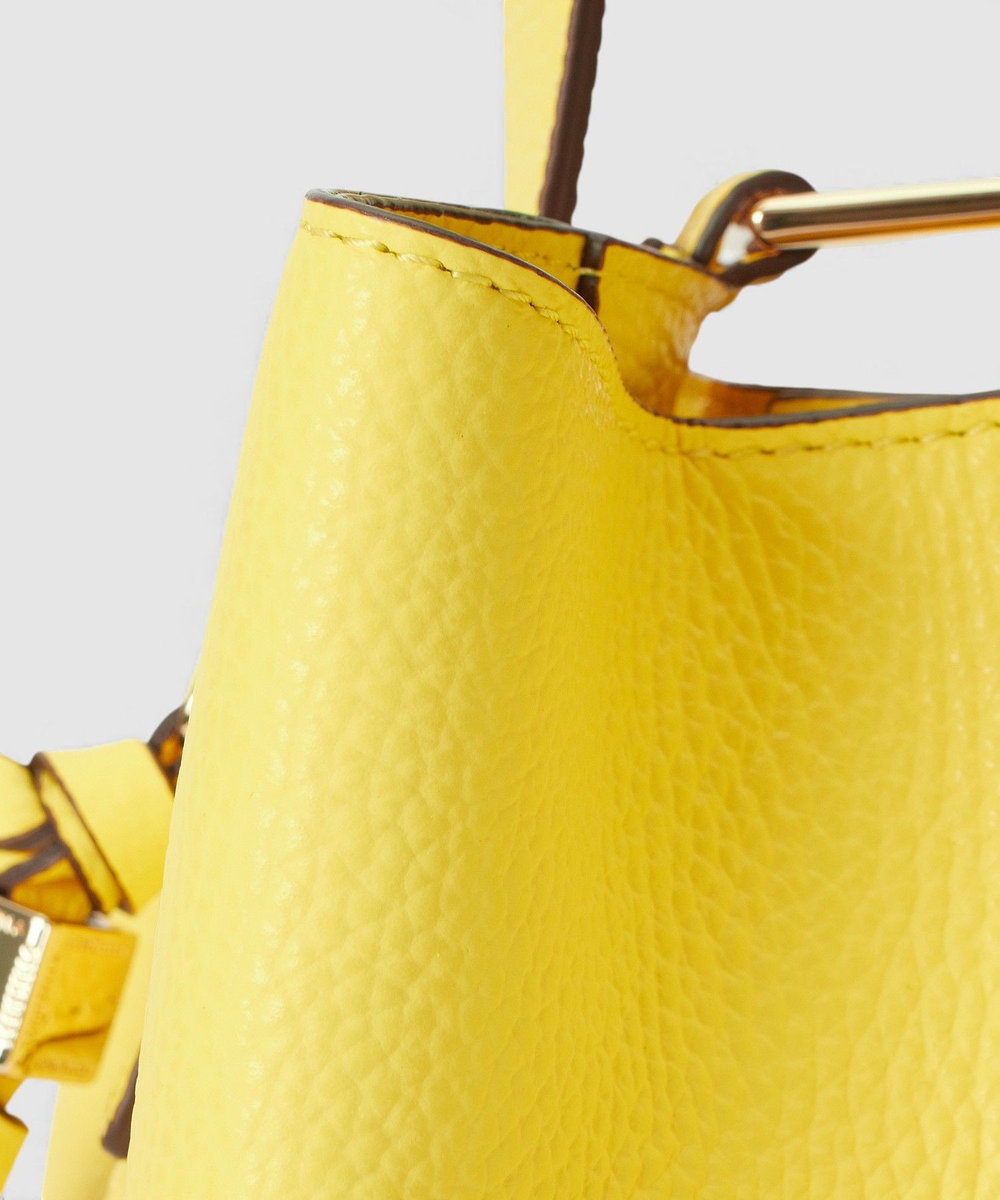 allureville ミニスクエアハンドバッグ ライトイエロー (25)
