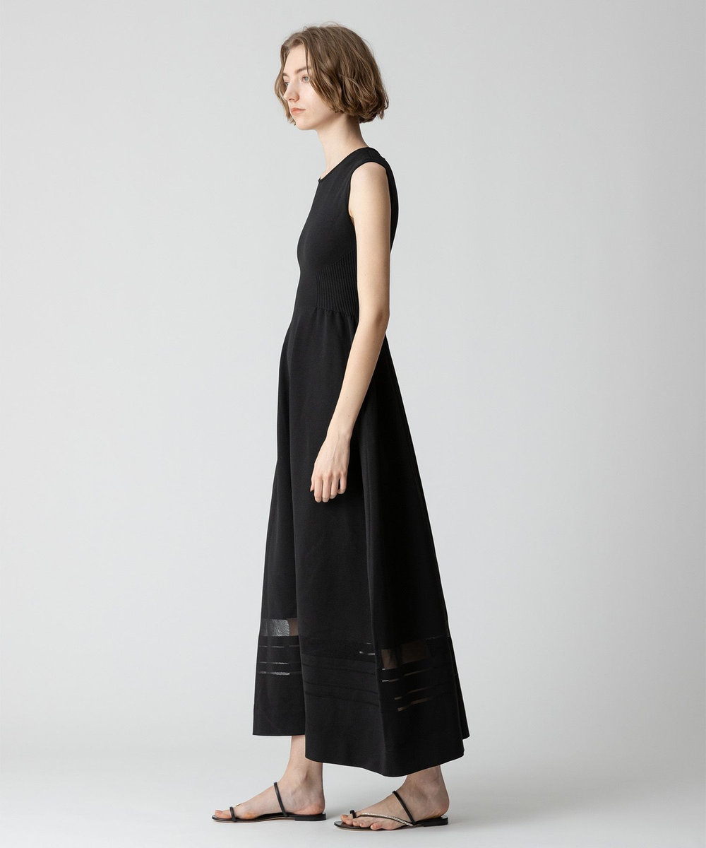 allureville ウエストマークリブワンピース ブラック (95)