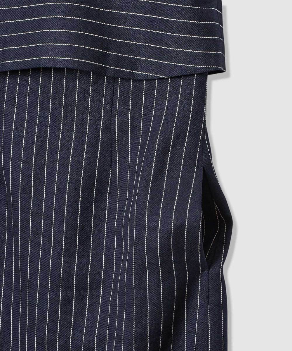 allureville リネンストライプジャンパーワンピース ネイビー (65)
