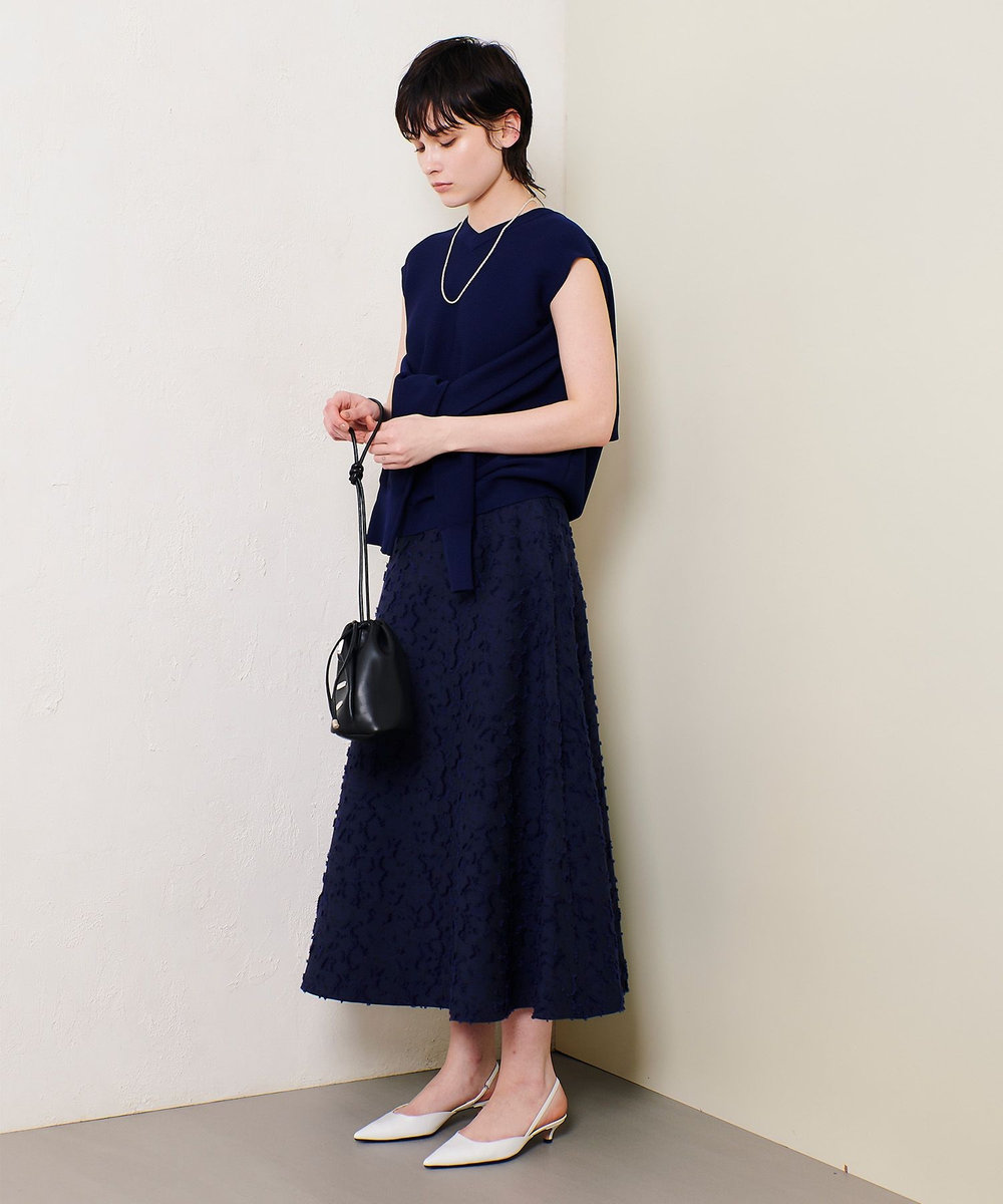 allureville スラッシュアーム2WAY プルオーバー ネイビー (65)