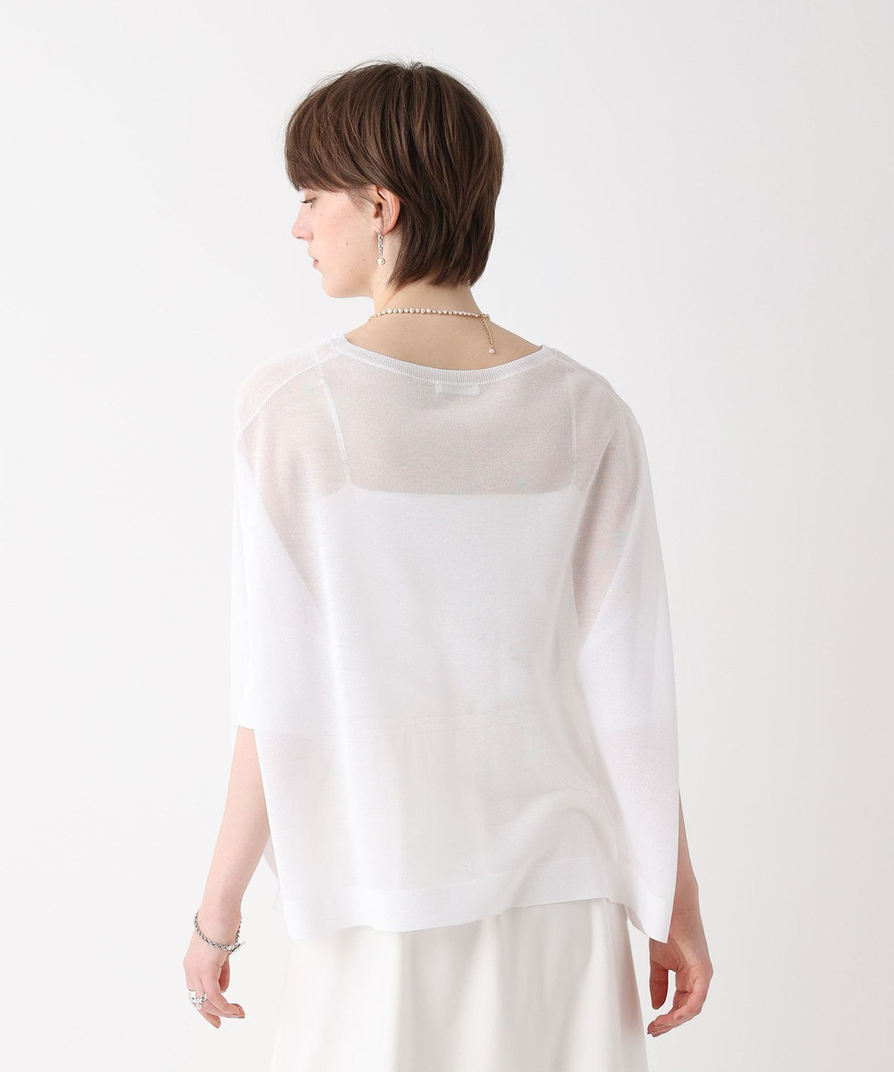 allureville シャイニーシアープルオーバー オフホワイト (02)