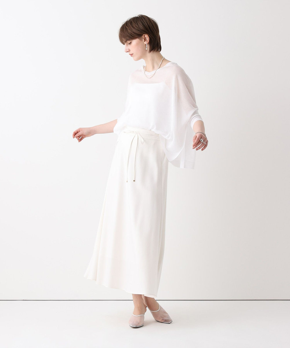 allureville シャイニーシアープルオーバー オフホワイト (02)