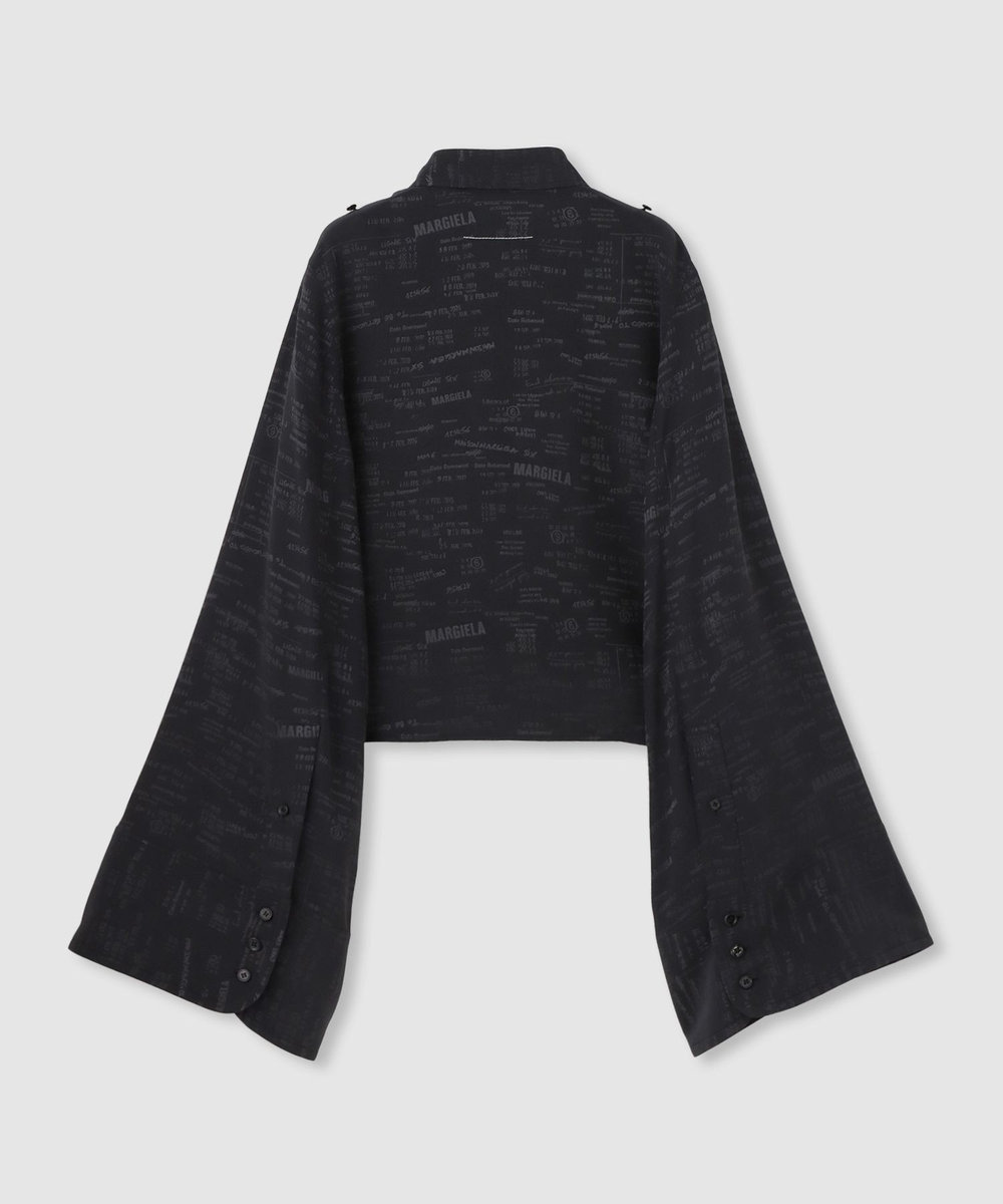 buying 【MM6 Maison Margiela/エムエム6 メゾン マルジェラ】2WAYジャカードブラウス ブラック系 (98)