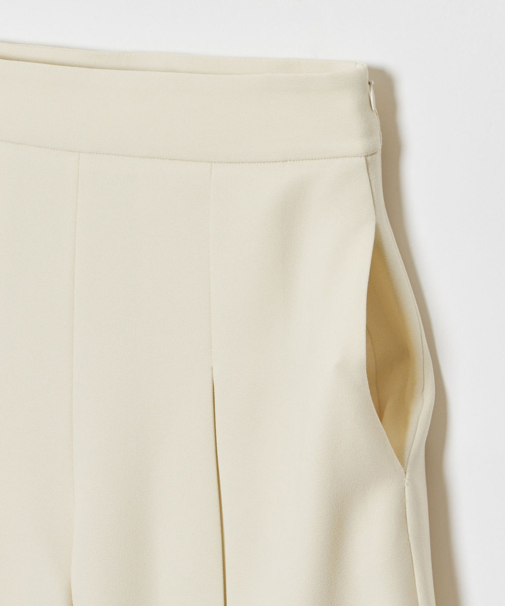 LOULOU WILLOUGHBY 【LOULOU WILLOUGHBY】ジョーゼットタックワイドパンツ アイボリー (04)