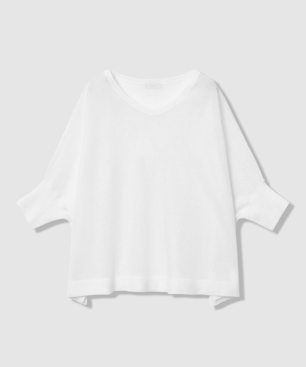 allureville シャイニーシアープルオーバー オフホワイト (02)