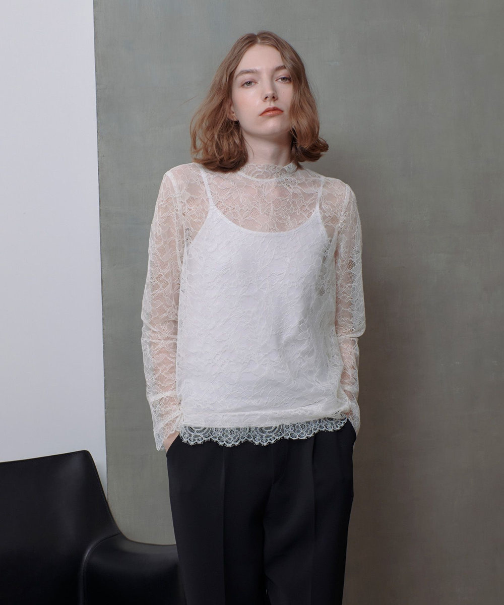 シアーレースブラウス|allureville OFFICIAL SITE / ONLINE SHOP