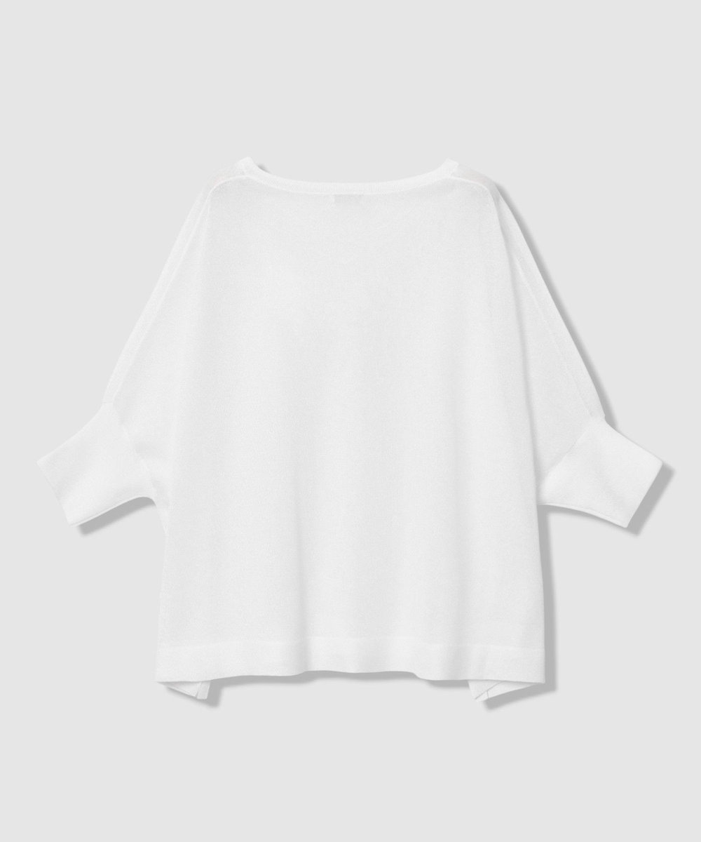 allureville シャイニーシアープルオーバー オフホワイト (02)