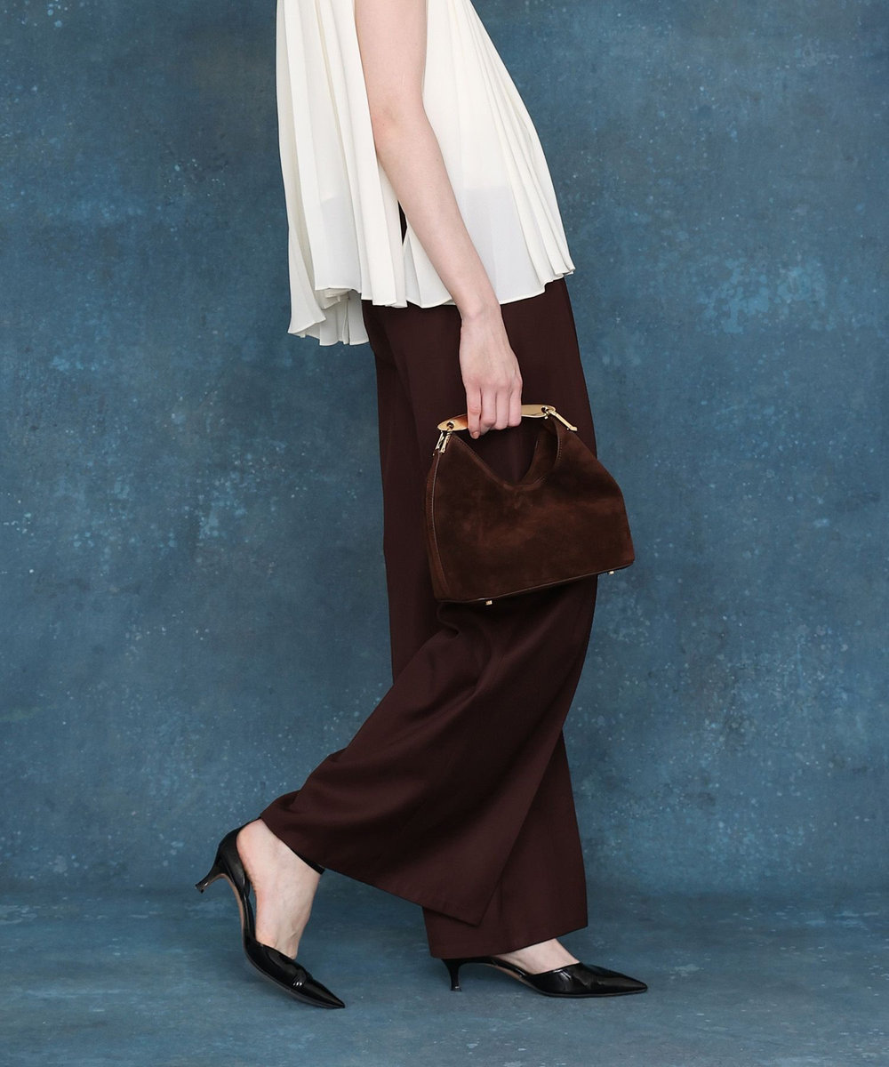 LOULOU WILLOUGHBY 【LOULOU WILLOUGHBY】バルキーツイルワイドパンツ ブラウン (81)