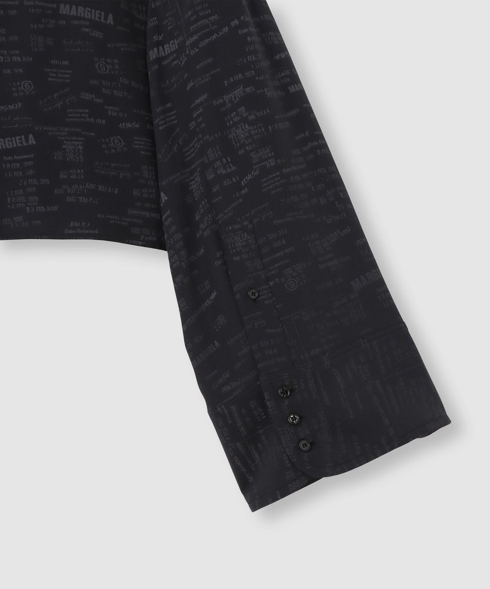 buying 【MM6 Maison Margiela/エムエム6 メゾン マルジェラ】2WAYジャカードブラウス ブラック系 (98)