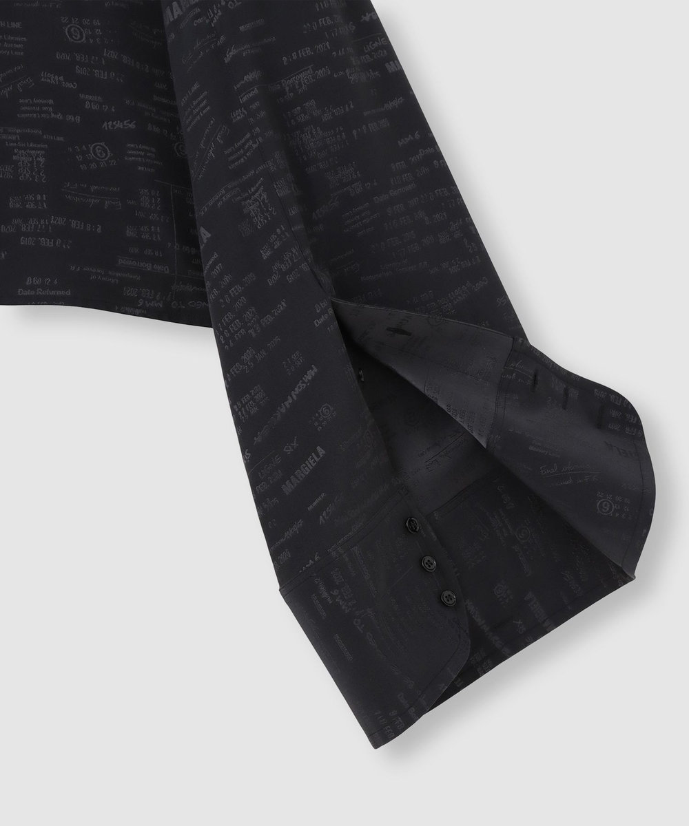 buying 【MM6 Maison Margiela/エムエム6 メゾン マルジェラ】2WAYジャカードブラウス ブラック系 (98)