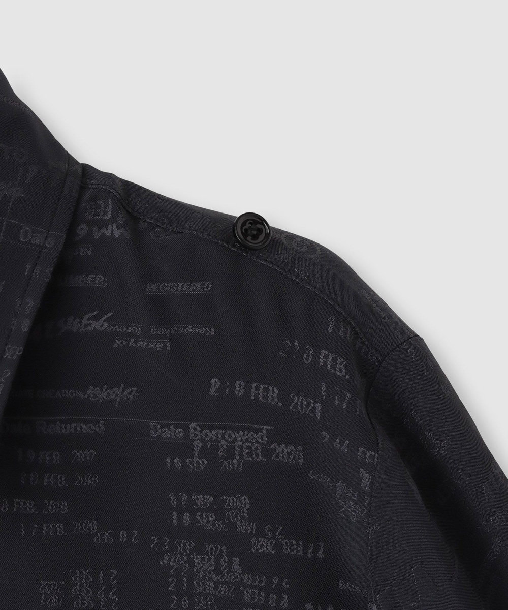 buying 【MM6 Maison Margiela/エムエム6 メゾン マルジェラ】2WAYジャカードブラウス ブラック系 (98)