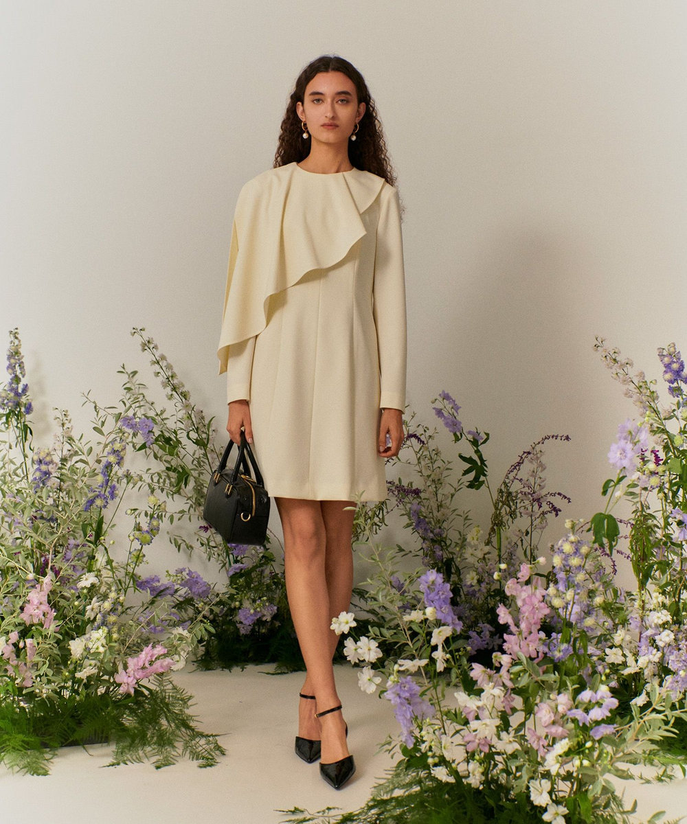 LOULOU WILLOUGHBY 【LOULOU WILLOUGHBY】2WAYケープワンピース オフホワイト (02)