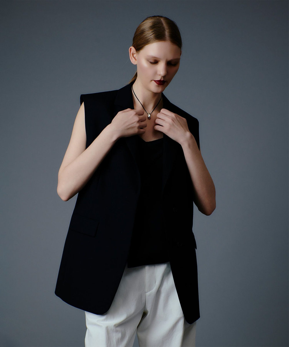 allureville 2WAYノースリジャケット ブラック (95)