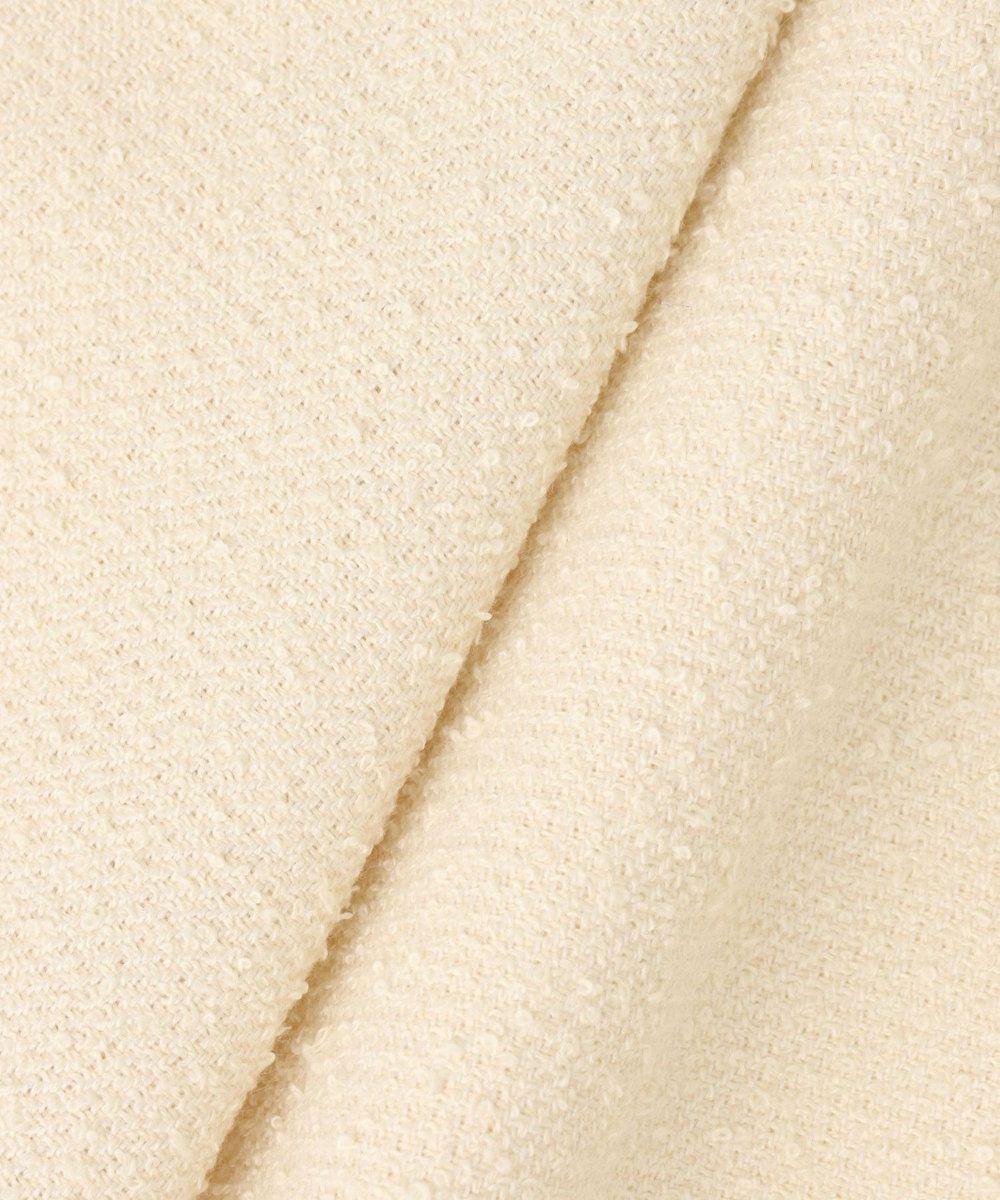 allureville スラブツィードギャザーブルゾン オフホワイト (02)