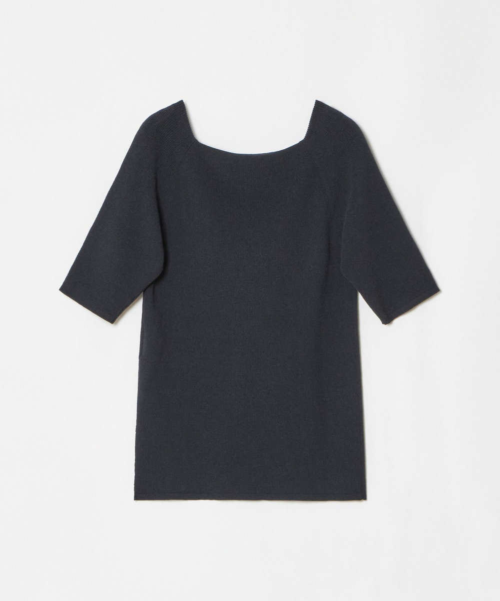 allureville 2WAY ネック5分袖プルオーバー ネイビー (65)